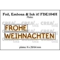 Crealies • Foil, Emboss & Ink It! Stempel - Frohe Weihnachten 