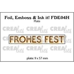 Crealies • Foil, Emboss & Ink It! Stempel - Frohes Fest 