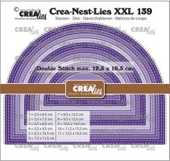 Crealies Crea-Nest-Lies XXL no. 139 Stanzschablone Bogen mit doppelt Stich 
