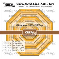 Crealies Crea-Nest-Lies XXL no. 157 Stanzschablone Achteck mit Stich 