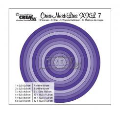 Crealies Crea-nest-Lies XXL no. 7  Stanzschablone rund basis 