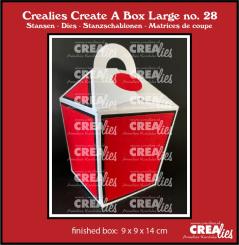 Crealies Create A Box Large no. 28 Take a way Box 