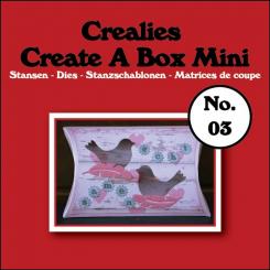 Crealies Create A Box Mini Stanzschablone no. 3 Kissen Box 