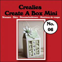 Crealies Create A Box Mini Stanzschablone no. 6 Milchpackung 