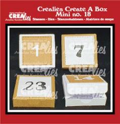 Crealies Create A Box Mini Stanzschablone no.18 Adventskalenderbox 