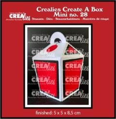 Crealies Create A Box Mini Stanzschablone no.28 Take-a-way Box 