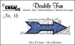 Crealies Double Fun die no. 16 Pfeil Stanzschablone 