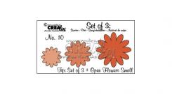 Crealies Flowers Small no. 10  Stanzschablone 
