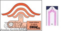 Crealies Labels & More no. 2 Stanzschablone 