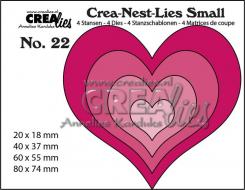 Crealies Small Stanzschablone No.22 - Herz 