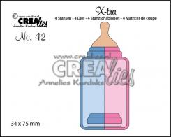 Crealies X-tra Stanzschablone No.42 - Babyflasche 