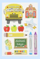 Creapop 3D Sticker Schule 