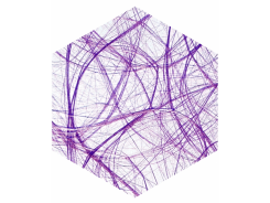 Creapop Creaweb Tischband  30cm breit /1m plaume 