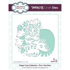 Creative Expressions Paper Cuts Stanzschablone -Purr-fect Day - Katze 
