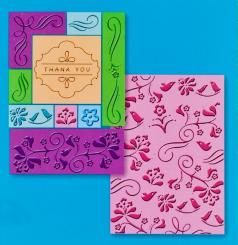 Cuttlebug All in One Prägeplatten thank you Set / 10 tlg. + Aufbewahrungsbox 