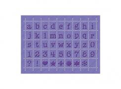 Cuttlebug Stanz- und Embos.schablone plus postage alphabet 12,7X17,8cm 