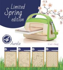 Cuttlebug V2 Stanzmaschine Set inkl. 1 Prägeschablone + 4 Prägefolder GRATIS 