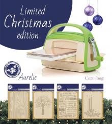 Cuttlebug V2 Stanzmaschine Set inkl. 1 Prägeschablone + 4 Prägefolder GRATIS 