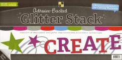 DCWV Adhesive Paper stack Glitter 30,5X60 cm/ 6 BO 