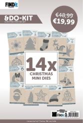 Mini Stanzschablone 14tlg - Weihnachten 