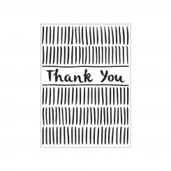 Darice Embossing - Prägeschablone 10,8x14,6cm Danke 