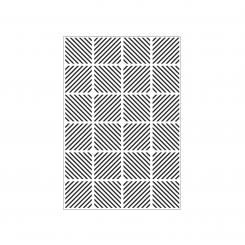 Darice Embossing - Prägeschablone 10,8x14,6cm Diagonale Blockmuster 