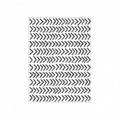 Darice Embossing - Prägeschablone 10,8x14,6cm Fischgrätenmuster 