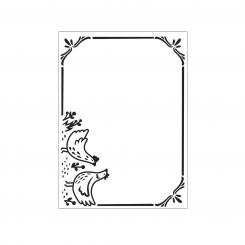 Darice Embossing - Prägeschablone 10,8x14,6cm Hühner Bordüre 