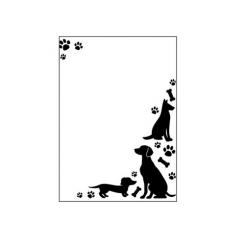 Darice Embossing - Prägeschablone 10,8x14,6cm Hunde 