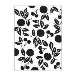 Darice Embossing - Prägeschablone 10,8x14,6cm Kirschen 