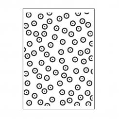 Darice Embossing - Prägeschablone 10,8x14,6cm Pailletten 