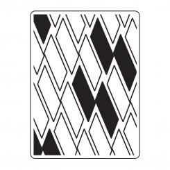 Darice Embossing - Prägeschablone 10,8x14,6cm Rechteck 