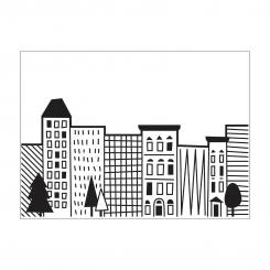 Darice Embossing - Prägeschablone 10,8x14,6cm Stadtszene 