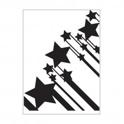 Darice Embossing - Prägeschablone 10,8x14,6cm Sterne 