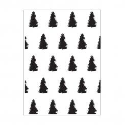 Darice Embossing - Prägeschablone 10,8x14,6cm Tanne 
