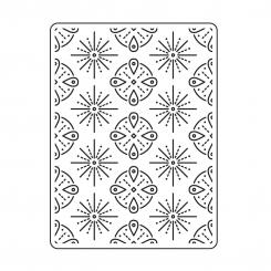 Darice Embossing - Prägeschablone 10,8x14,6cm Tribal 