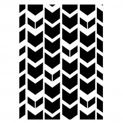 Darice Embossing - Prägeschablone 10,8x14,6cm Tribal Chevron 
