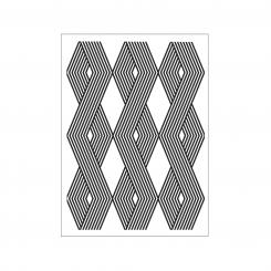 Darice Embossing - Prägeschablone 10,8x14,6cm Vertikales Linienmuster 