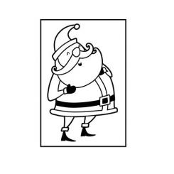 Darice Embossing - Prägeschablone 10,8x14,6cm Weihnachtsmann 