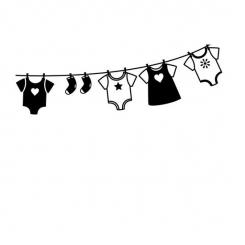 Darice Embossing - Prägeschablone 10,8x14,6cm baby clothes 