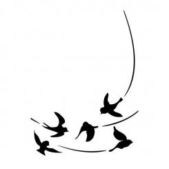 Darice Embossing - Prägeschablone 10,8x14,6cm birds in flight 