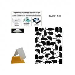 Darice Embossing - Prägeschablone 10,8x14,6cm mice and door 