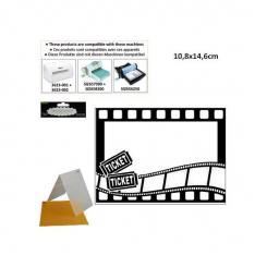 Darice Embossing - Prägeschablone 10,8x14,6cm movie theme 
