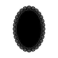 Darice Embossing - Prägeschablone 10,8x14,6cm oblong doily 