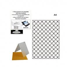 Darice Embossing - Prägeschablone A4 shell 