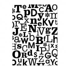 Darice Embossing-Prägeschablone ABC 10,8x14,6cm 