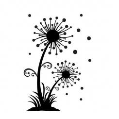 Darice Embossing-Prägeschablone Dandelions 10,8x14,6cm 