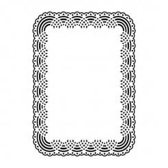 Darice Embossing-Prägeschablone Doily 12,7 x 17,78cmcm 
