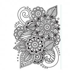 Darice Embossing-Prägeschablone Henna 10,8x14,6cm 