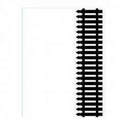 Darice Embossing-Prägeschablone Picket Fence 10,8x14,6cm 